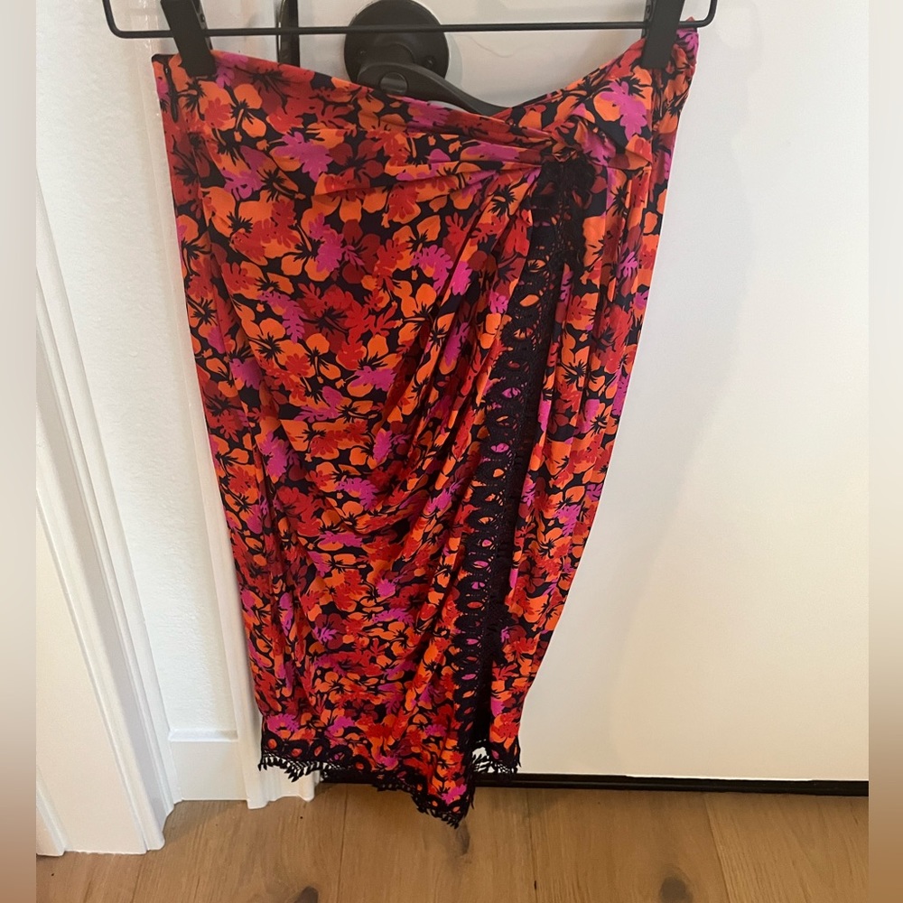 NWT! Derek Lam “Liona” Floral Faux Wrap Skirt
